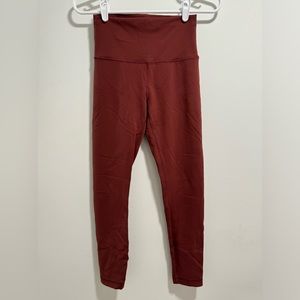 maroon lululemon leggings